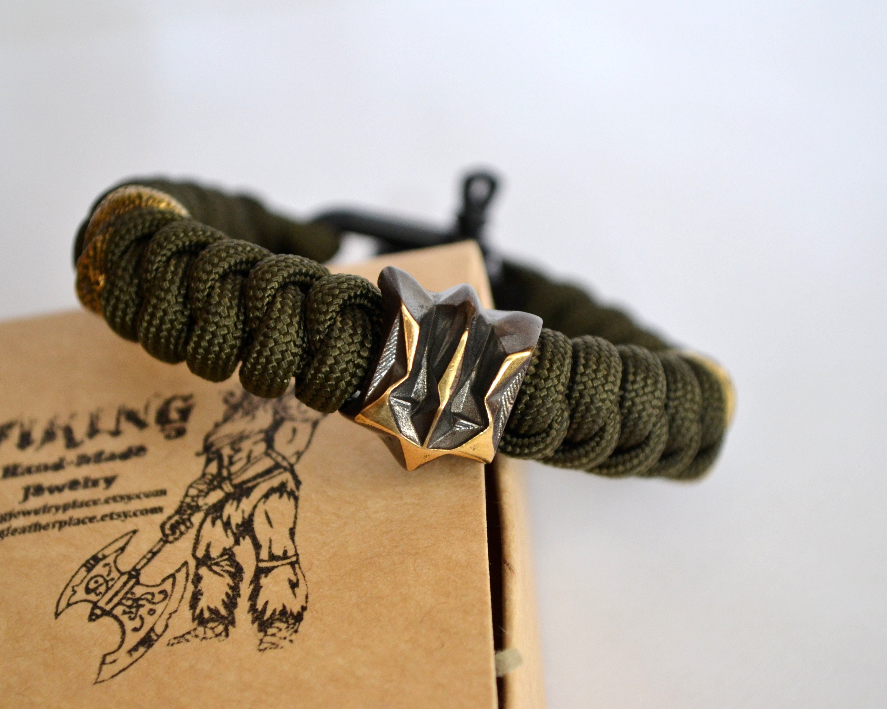 Trident Mens Bracelet, Ukrainian Paracord Survival Bracelet