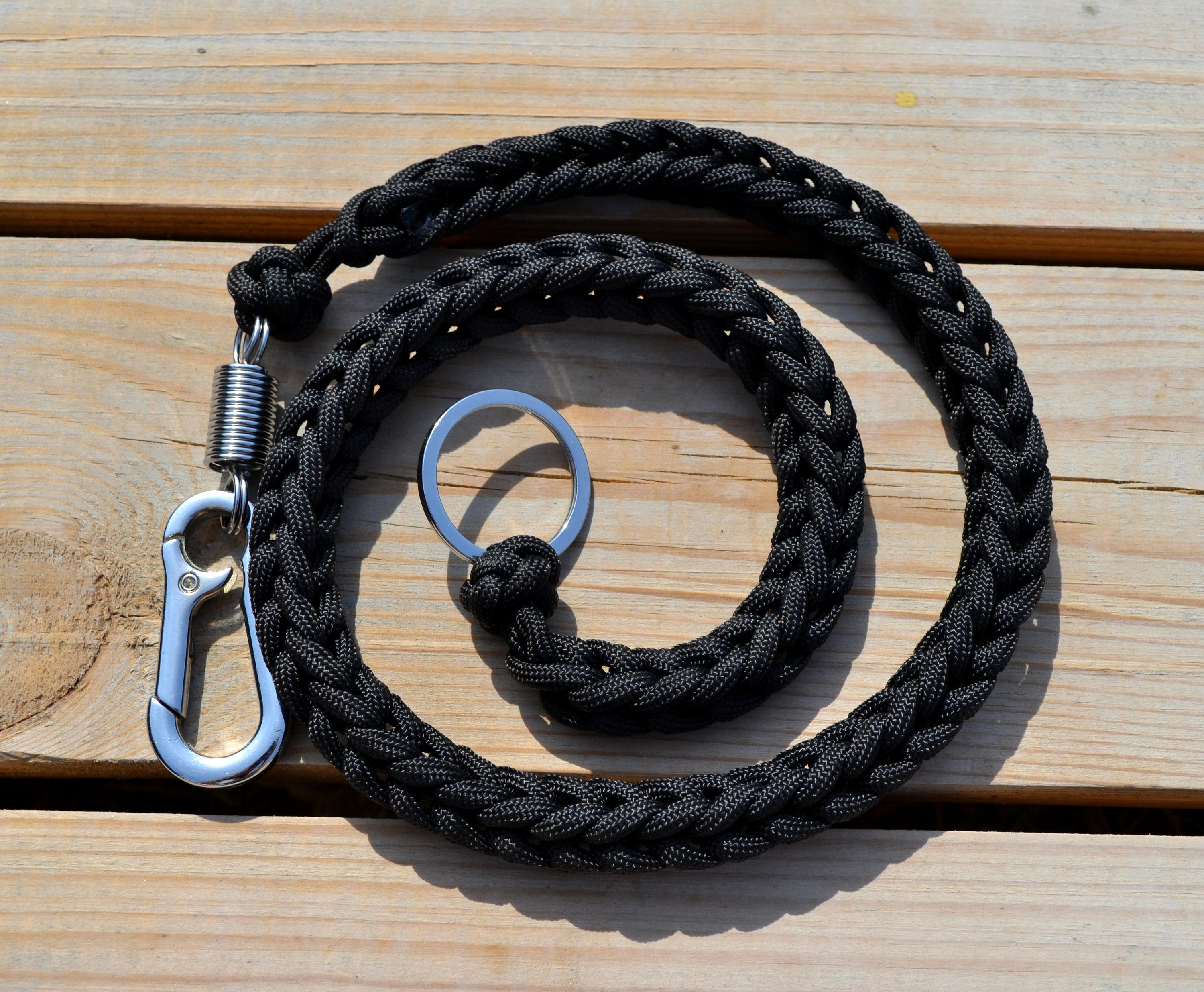 Wallet Paracord Chain/lanyard Brown Wallet Chain With Etsy Canada