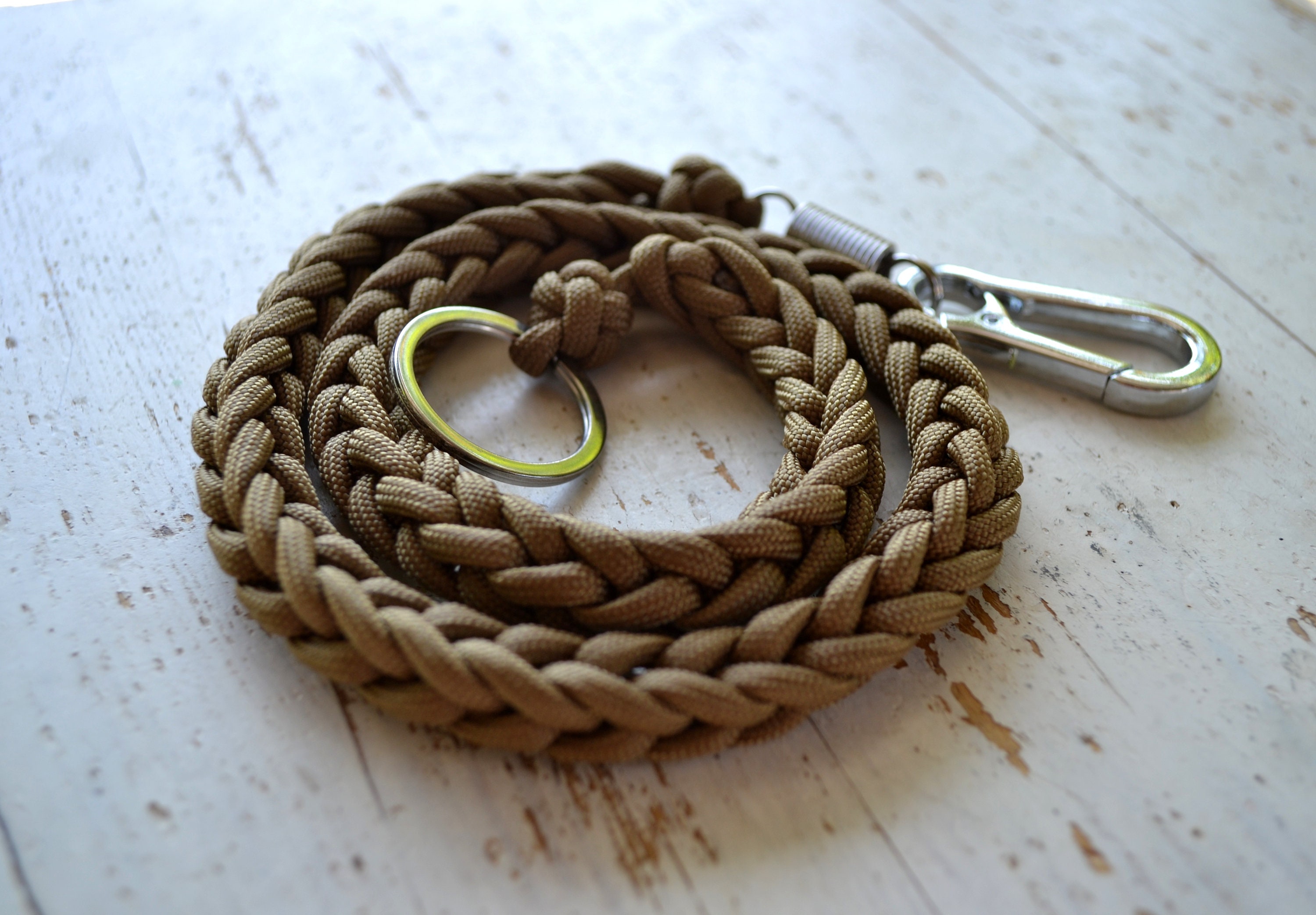 Wallet Paracord Chain/lanyard Brown Wallet Chain With Etsy Canada