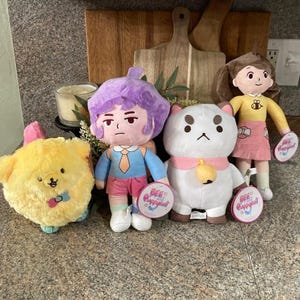 Bee and PuppyCat 7” To 9” Assorted Stuffed Plush Set Of 4 Toy 2024 RARE Netfli