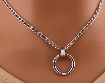 O Ring Discreet BDSM Submissive Day Collar