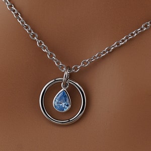 Sub Day Collar - Teardrop Gemstone Necklace