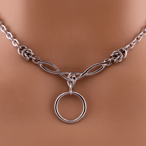 O Ring Necklace Celtic Chainmail
