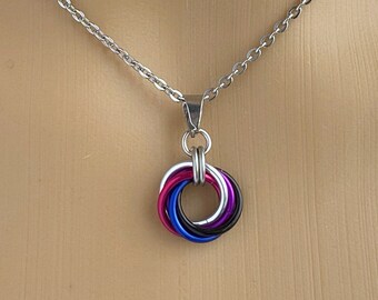 Genderfluid Necklace - LGBTQ Pride - Non Tarnish 247 Wear - Gender Fluid Symbol