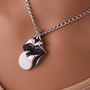 Mouth Necklace Pendant: Submissive Collar with Lock Options