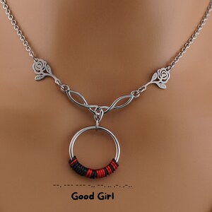 Celtic Rose Day Collar Customize Your Secret Morse Code Message