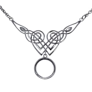 O Ring Collar - Celtic Submissive Sterling Silver Locking Necklace