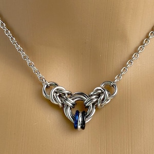 Infinity Center O Ring Submissive Day Collar - Customizable Colors