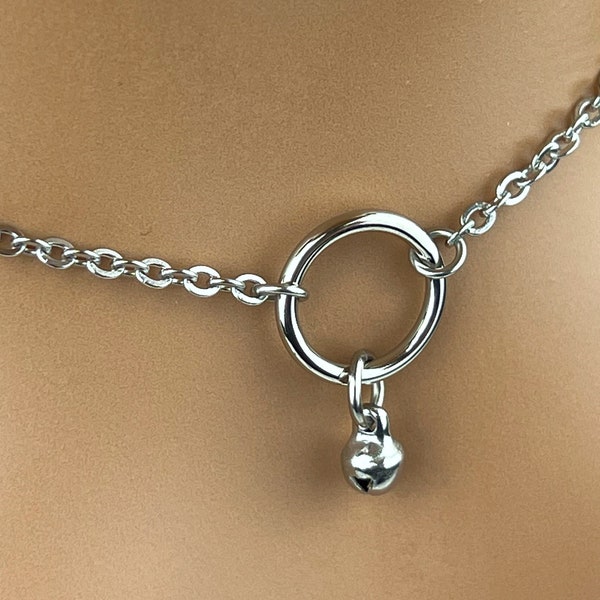 O Ring Day Collar with Slave Bell