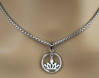 Collar de corona de princesa - Anillo BDSM en cadena de caja