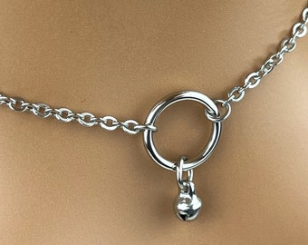 O Ring Day Collar with Slave Bell