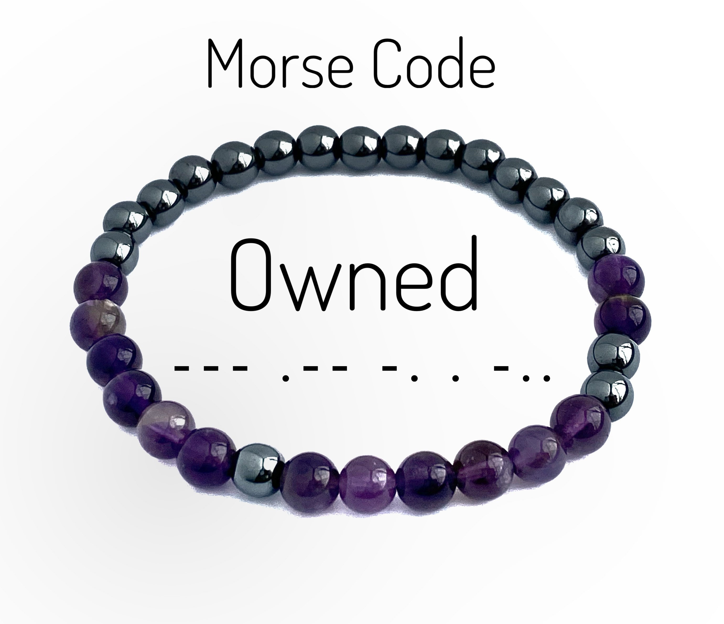 Submissive Collar Morse Code Bracelet - Etsy