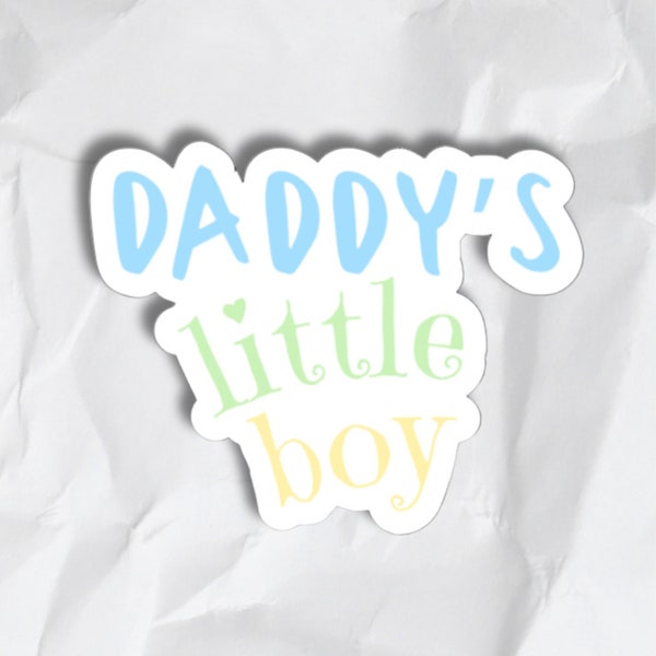 Daddy's Little Boy Sticker DDlb Sticker Age Play Waterproof Stickers