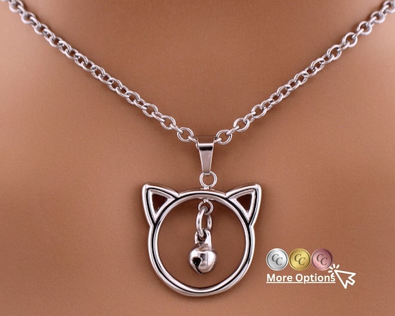 Kitten Day Collar Locking Necklace by Captive Collars Etsy Canada