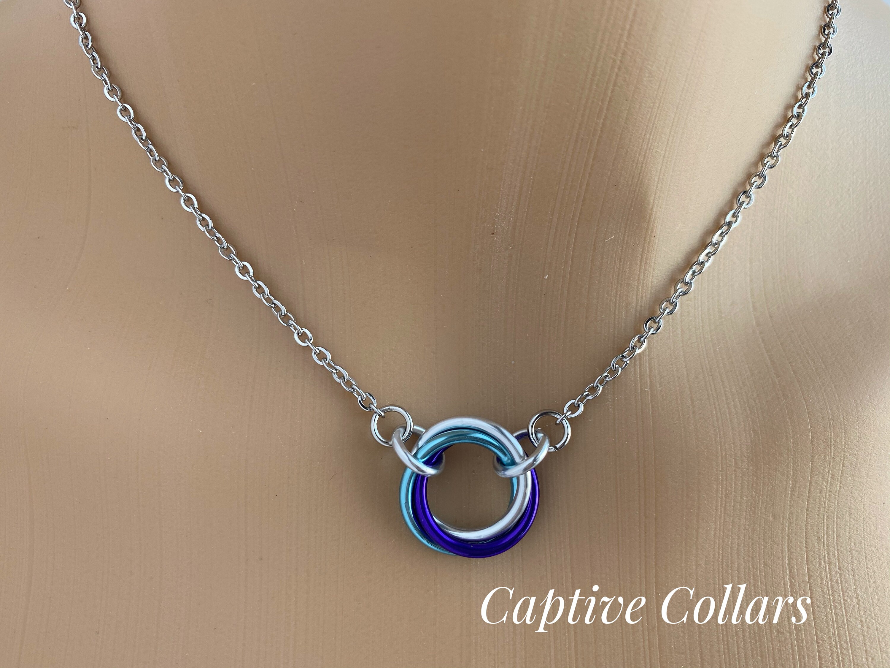 Submissive Necklace Locking Option BDSM O Ring Ddlg Etsy