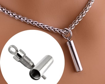 Hex Key Necklace Captive Lock Key on Wheat Chain