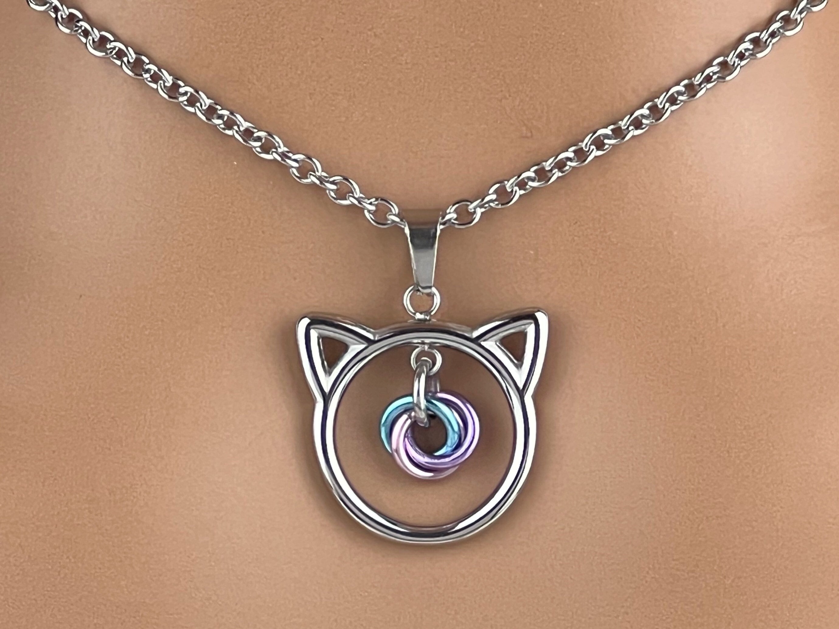 Submissive Kitten Lovers O Knot Day Collar
