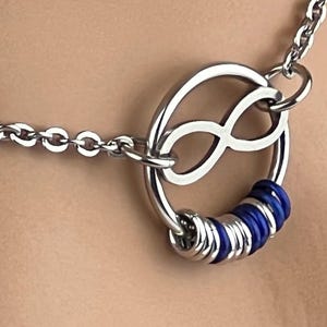 O Ring Day Collar - Infinity Morse Code Necklace