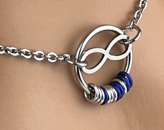 Collier O Ring Day - Collier infini code Morse