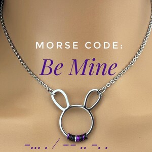 Collier lapin code Morse image 2