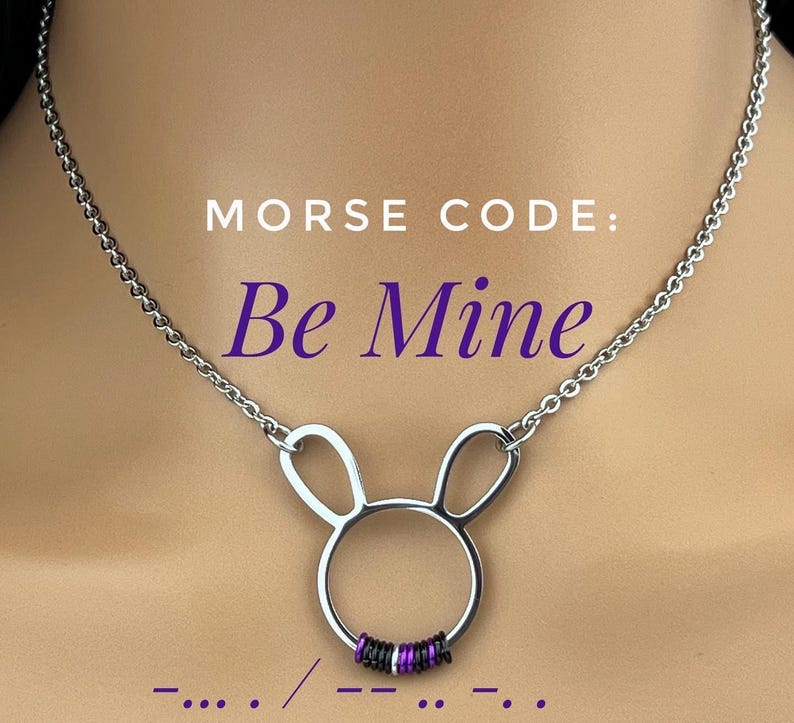 Collier lapin code Morse image 2