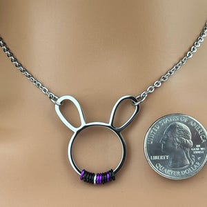 Collier lapin code Morse image 7