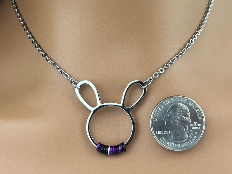 Collier lapin code Morse image 7