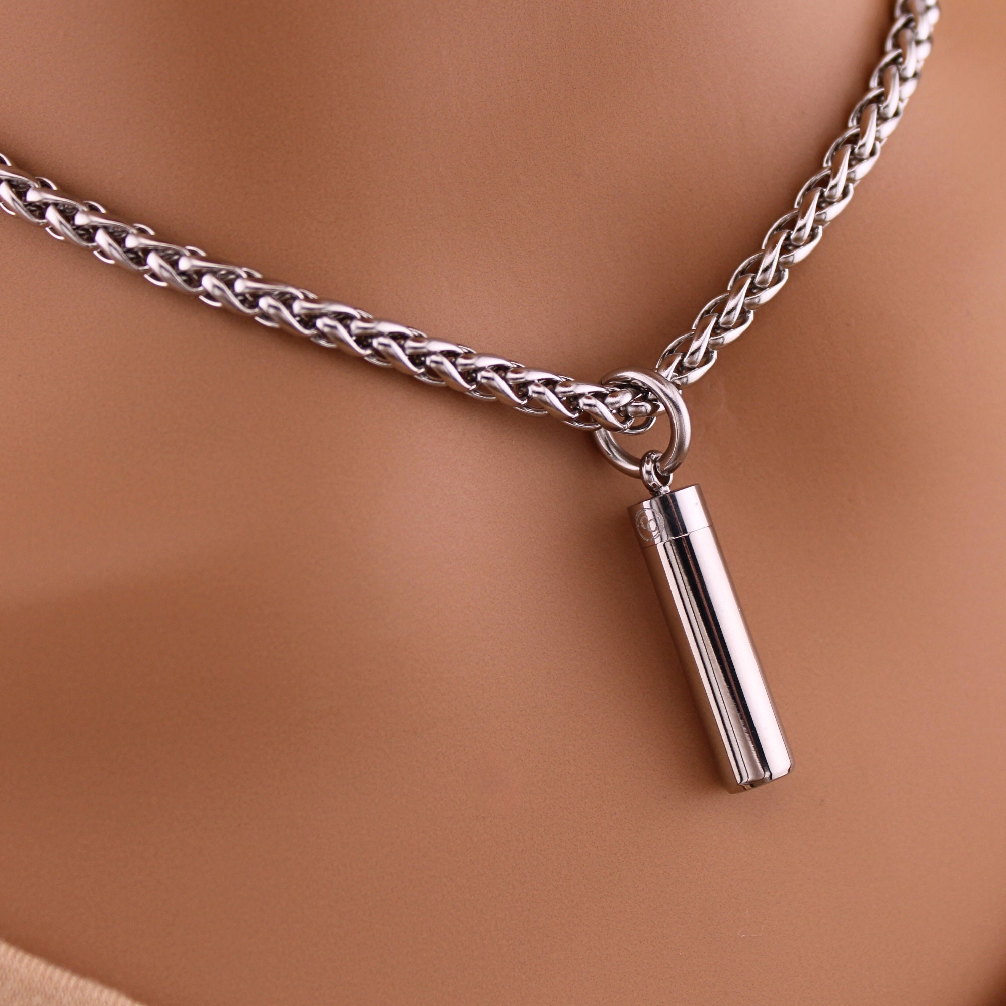 Pure Silver S925 Sterling Silver Clasp Weave Leather Long Chain Necklace  With Silver Lock For Men Male Women Jewelry Accessory - Necklaces -  AliExpress