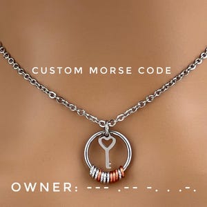 Sleutelketting aangepaste morsecode