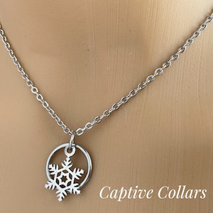 Snowflake O Ring Necklace