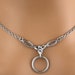 Submissive Necklace, Celtic Knot, BDSM O Ring, Discreet Day Collar, Locking Options, 24/7 Wear