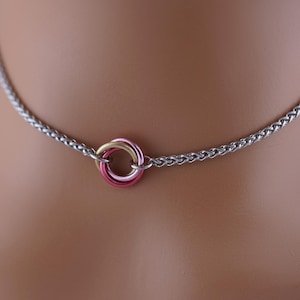 Submissive Day Collar - Medium Lovers O Ring Necklace