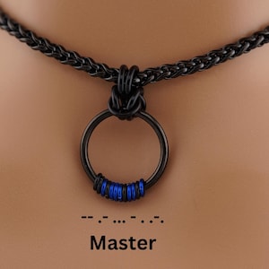 Custom Morse Code Collar – Hidden Message O-Ring Necklace