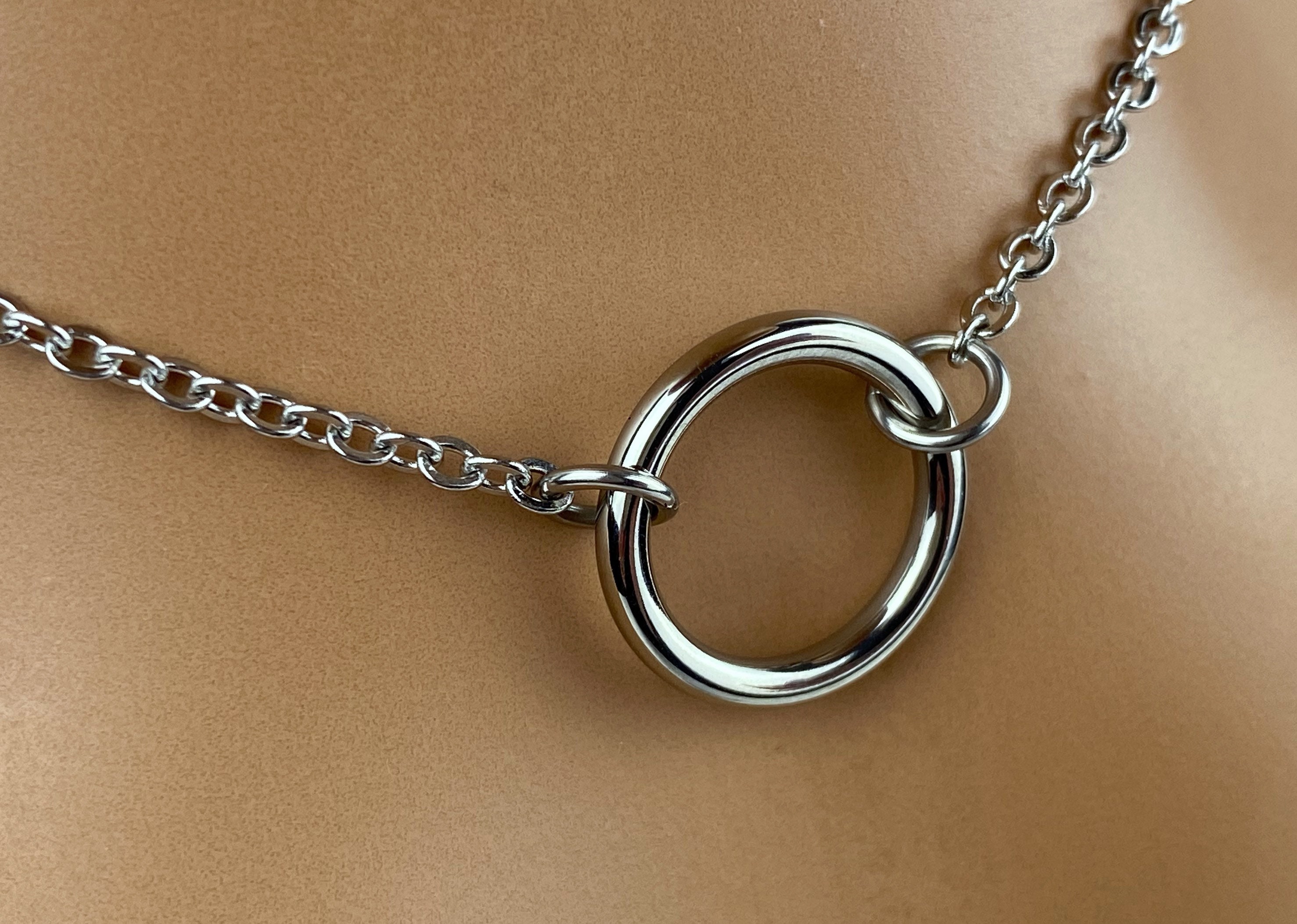 Accessoire bdsm collier bdsm en cuir en forme de pendule - Sextoysunivers