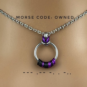 Personalized Necklace for Her - Morse Code Jewelry Girlfriend Gift