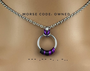 Collier personnalisé pour elle - Cadeau pour petite amie bijoux code Morse