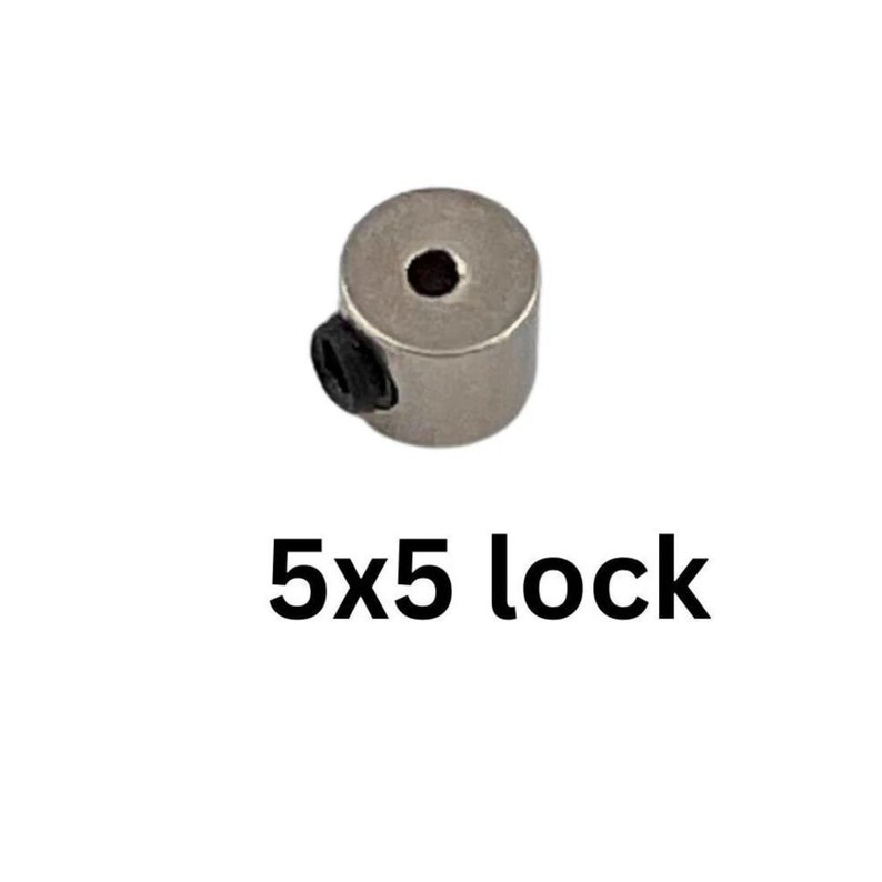 May include: A silver 5x5 lock with a black plastic insert.