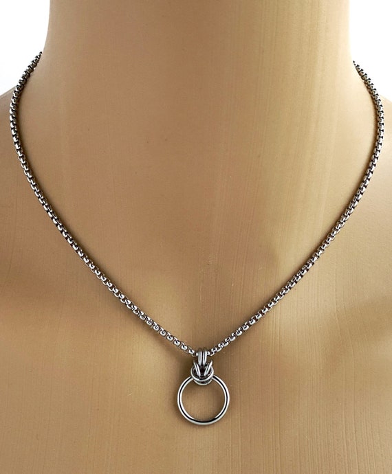 Discreet Submissive Day Collar BDSM O Ring Locking Options Etsy