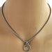 Discreet Submissive Day Collar, BDSM O Ring - Locking Options - 24/7 Wear
