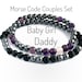 Submissive Collar Morse Code Bracelet Set, Daddy Dom, Baby Girl, Couples Gift,  Little, DDlg, Master 