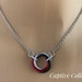 Submissive Necklace Locking Option - BDSM O Ring - DDlg Discreet Day Collar - 24/7 Wear Pick Your Colors!