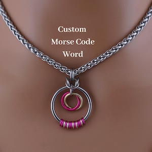 Day Collar - Lovers O Ring Morse Code Necklace