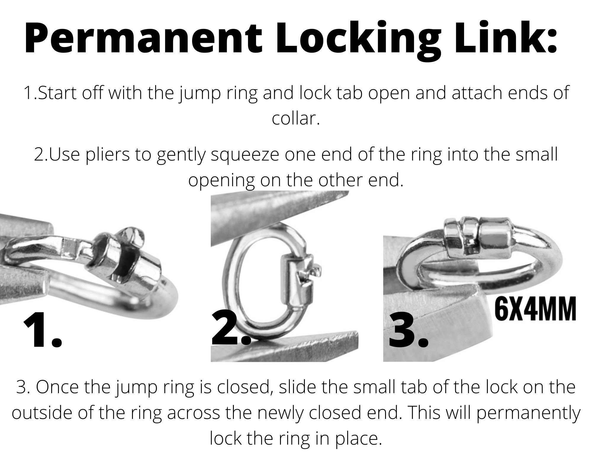 Locking Link Permanent Lock Submissive Collar Forever Lock - Etsy Israel
