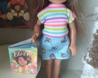 Chelsea Doll/ Sized  BOOK Real Pages 1:6 th scale diorama prop Playscale Ob11 Ob 11