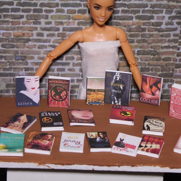 Miniature 1/6 Scale Books - Etsy