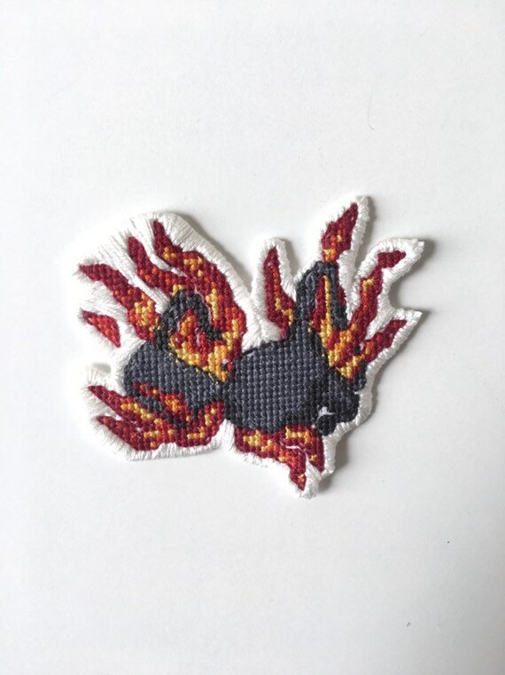Handmade Fire Om Mandala Embroidered Patches Handmade Fire Om Mandala Embroidered Patches