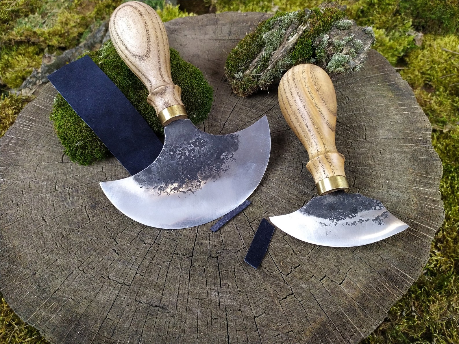 Head Round Knife 2pc Small big Leather Round Knife Skiving Etsy