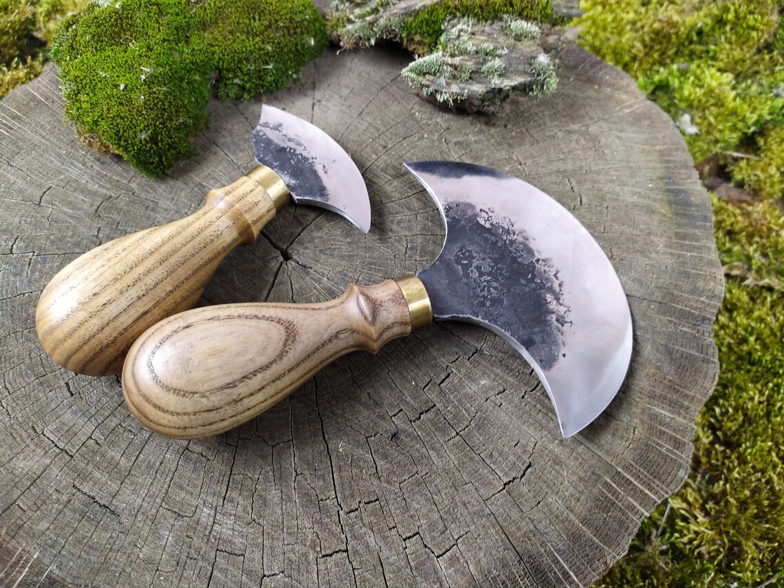 Head Round Knife 2pc Small big Leather Round Knife Skiving Etsy