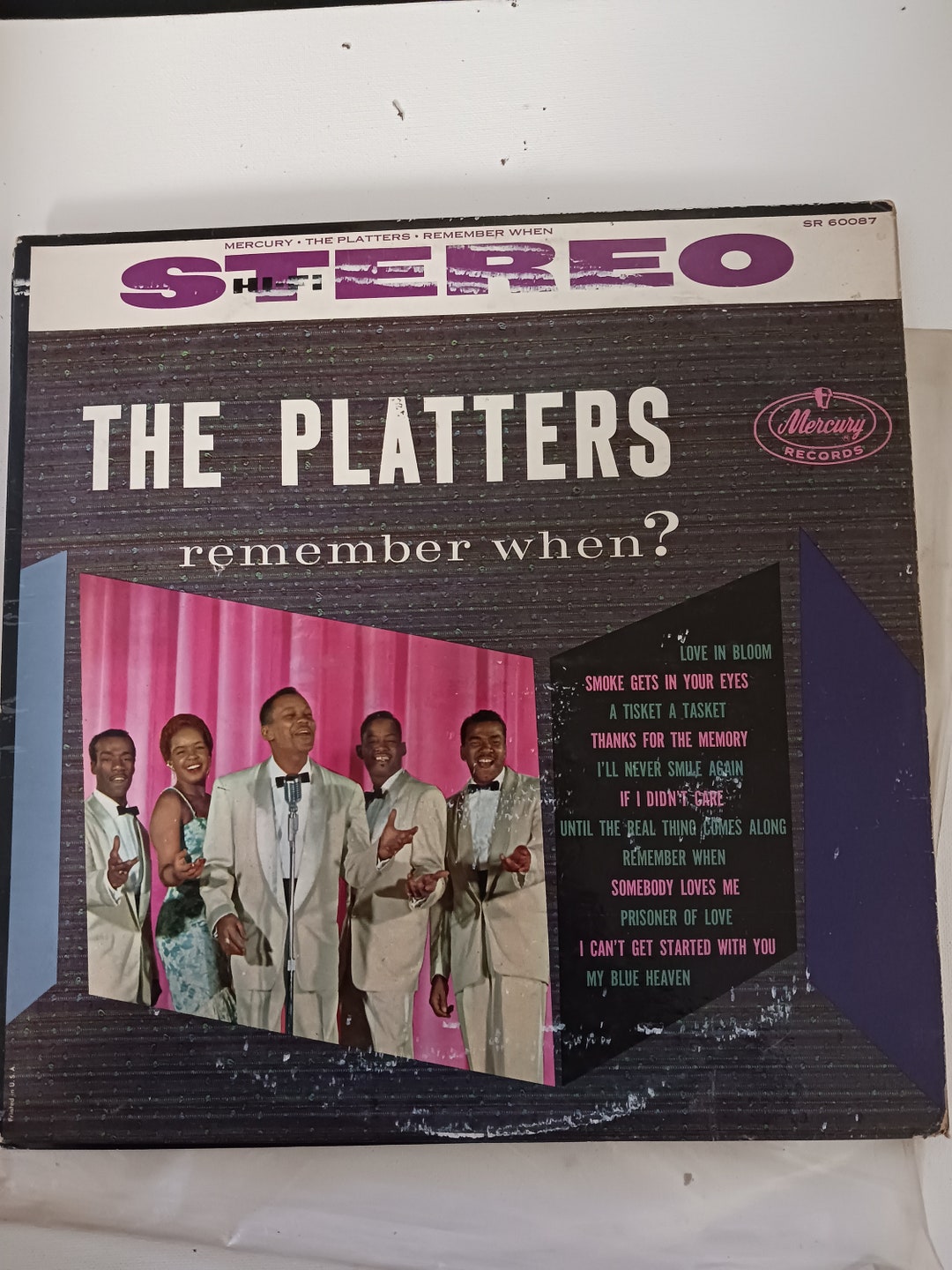 The Platters remember When Mercury Records, Vintage LP Good Condition Etsy