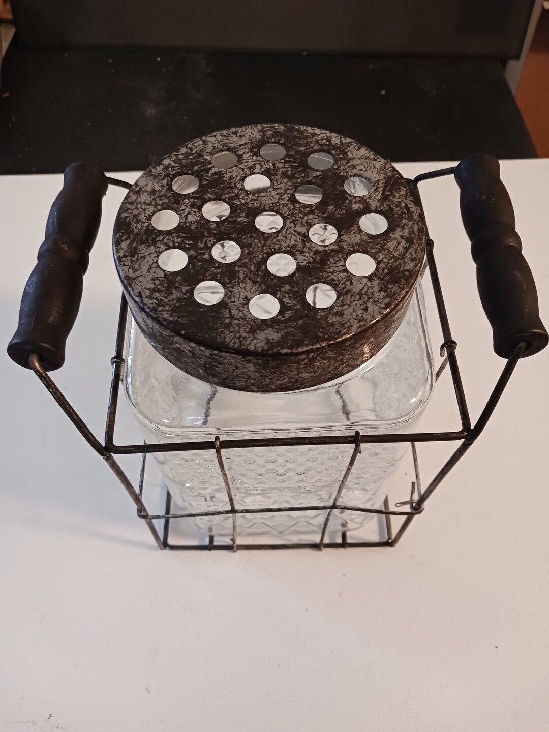 Introducing This Charming Vintage Flower Vase With a Frog Lid Etsy